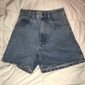Zara Trafaluc denimwear High waisted denim shorts